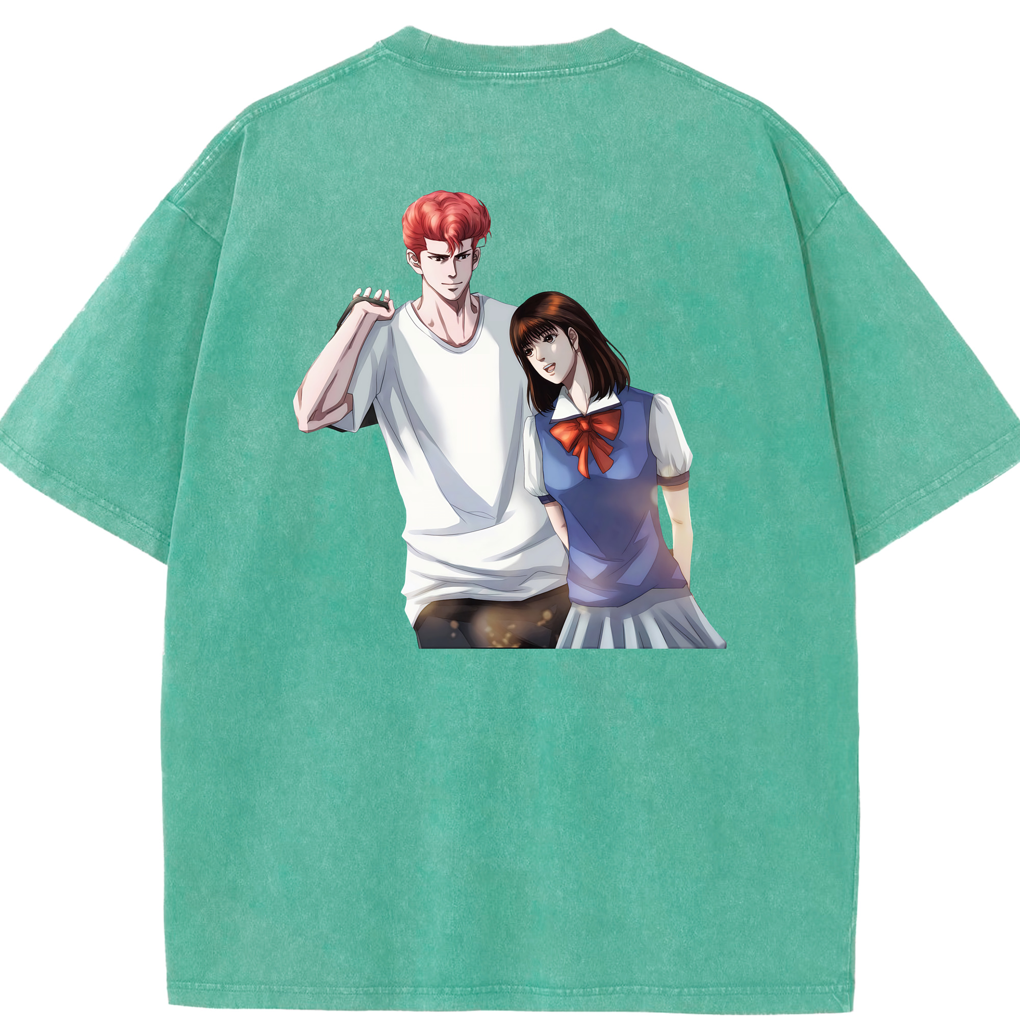 （画像用） SLAM DUNK／スラムダンク 綿100% ヴィンテージ風 半袖Tシャツ（背面プリント）